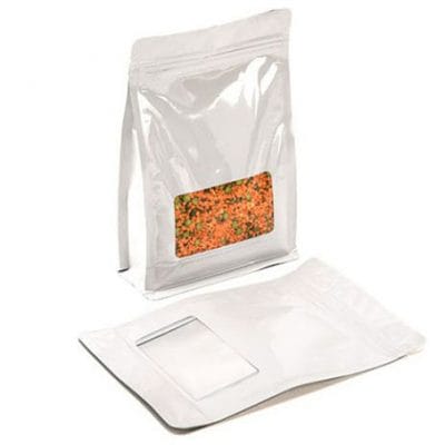 Windowed Flat Bottom Pouches Ouma Flexible Packaging