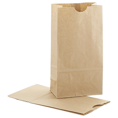Kraft paper SOS bags flat bottom pouches