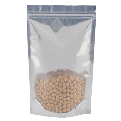 Stand up resealable zipper pouches