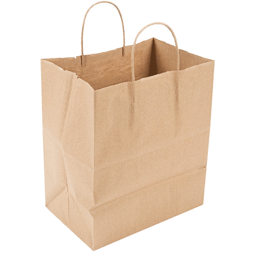 Paper shopping grocery carrier bags