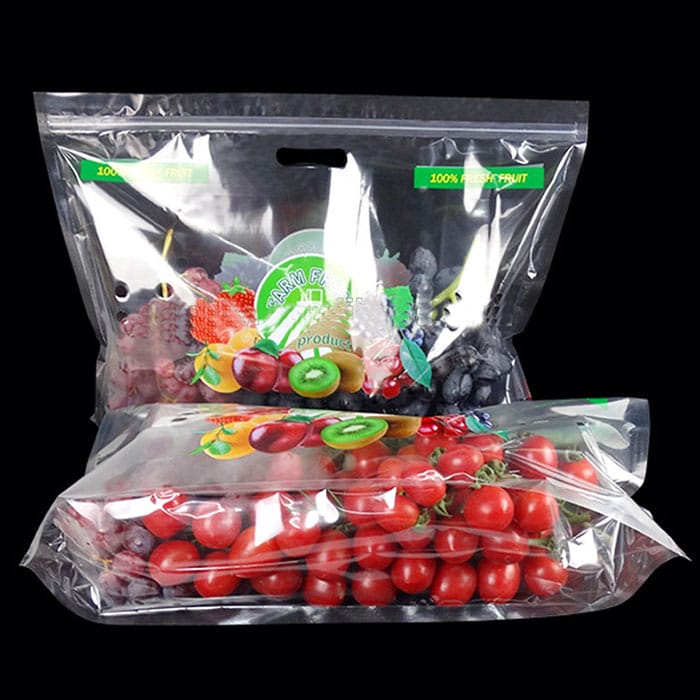 Imballaggio trasparente della frutta fresca della busta stand up 6