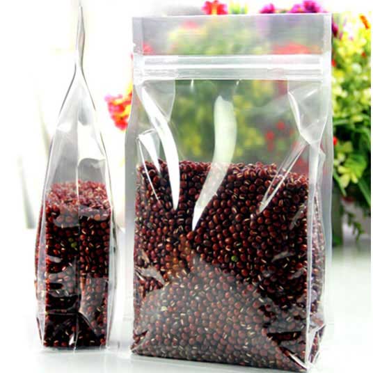 Stand-up high Transparency PET ZipLock Bags Clear Reusable plastic box pouches