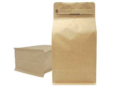 Windowed Kraft Stand Up Pouch With Ziplock