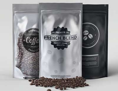 Custom printing plastic coffee bag