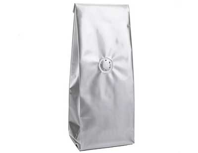 Silver Coffee Bags with Valve