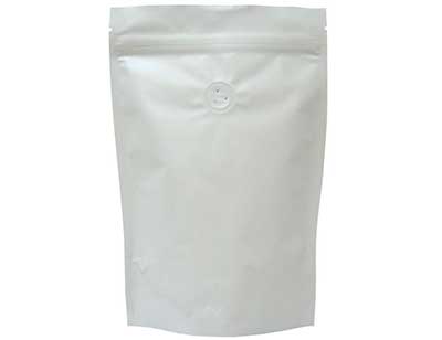 Blanc Mat avec sac à valve stand up Sachets Café Sachet Graines Noix Heat Seal Bag