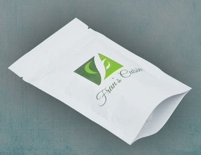 Stand Up Pouch In White Kraft Lamination