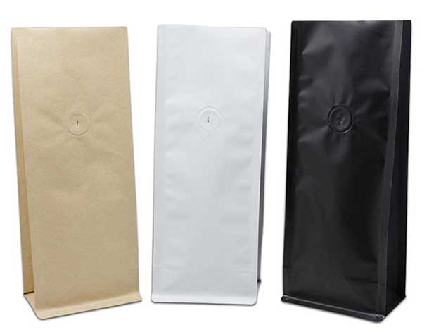 Brown kraft paper stand up pouches