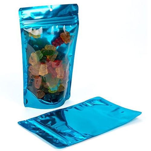 Doypack candy pouch with bottom gusset