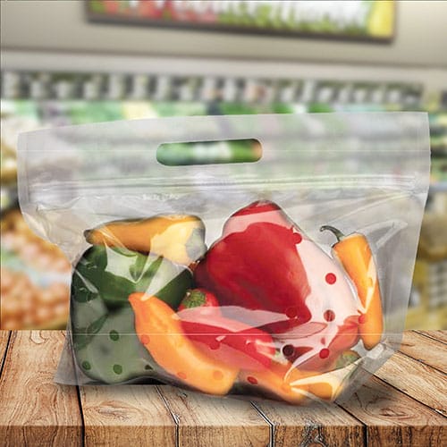 Vented produce bags for vegetables