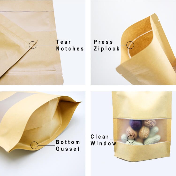 Features-of-Stock-kraft-stand-up-pouch-wtih-window