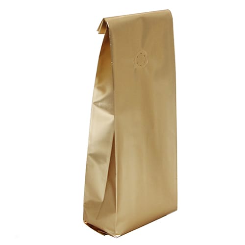 OM-026 Stock Gold Side Gusset Coffee Pouch Bags