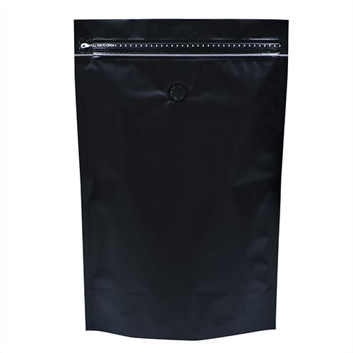 OM-027 Black Stock Stand-Up Doypack Coffee Pouches