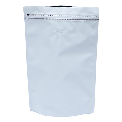 OM-027 White Stock Stand-Up Doypack Coffee Pouches